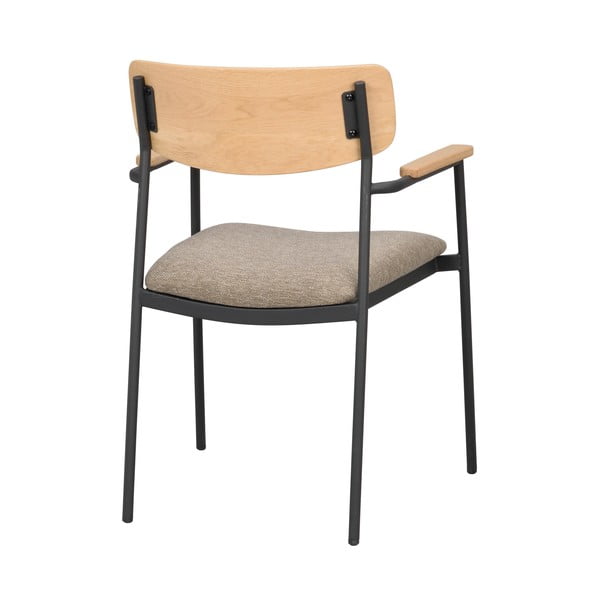 Bézs-natúr színű étkezőszék szett 2 db-os Maymont – Rowico-image-4