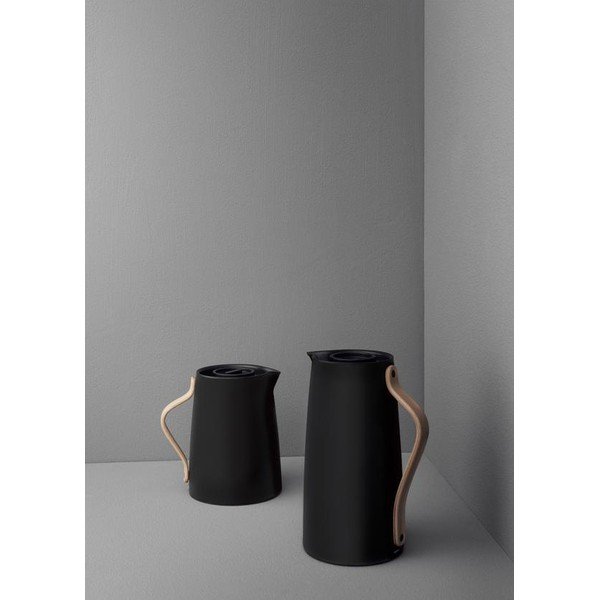 Fekete rozsdamentes acél thermo kancsó 1,2 l Emma – Stelton-image-1