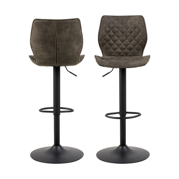 Sötétzöld forgó bárszék szett 2 db-os 116 cm Naomi – Actona-image-2