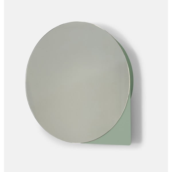 Szürkészöld fém fali-tükrös fürdőszoba szekrény 35x35 cm Sonnet – Spinder Design-image-1