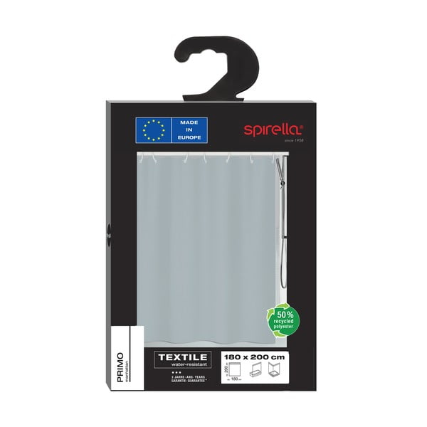 Zuhanyfüggöny 180x200 cm Primo – Spirella-image-3