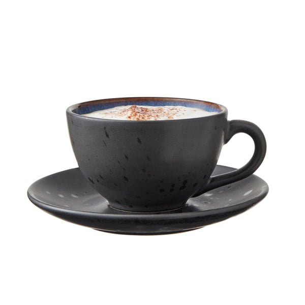 Fekete-sötétkék kerámia csésze szett 4 db-os 240 ml Gastro Black/Mix – Bitz-image-1