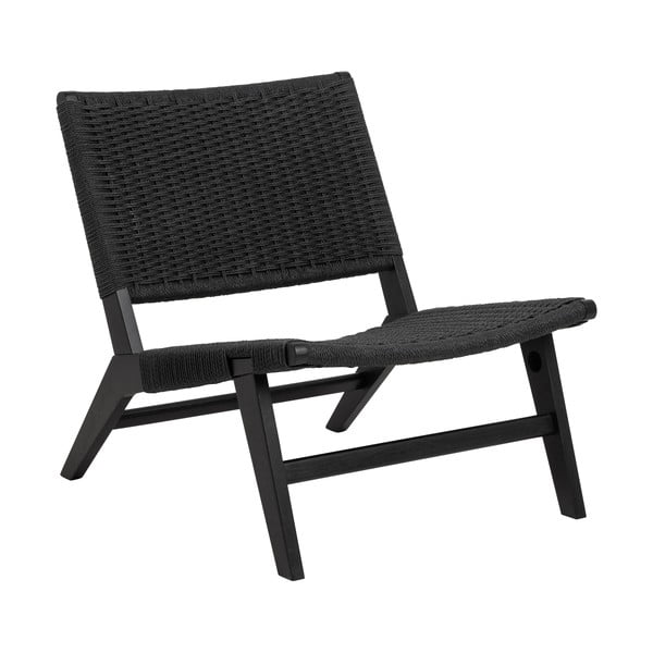 Fekete szövött fotel Carson – Actona