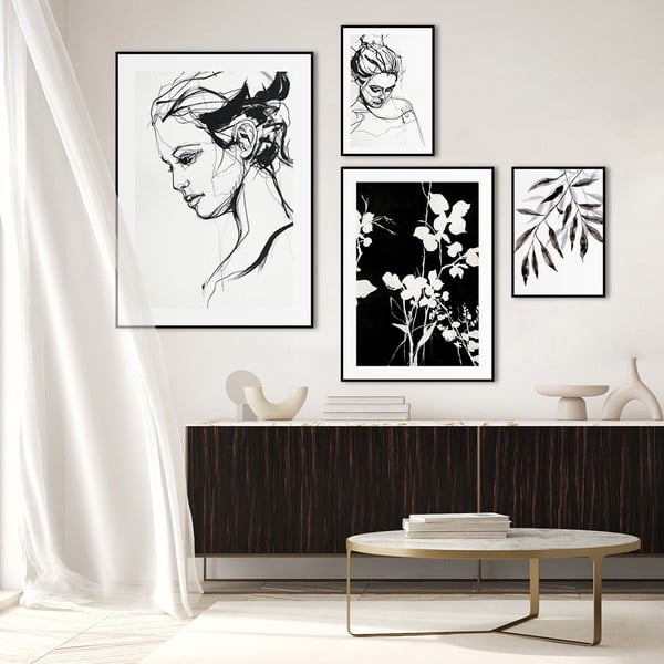 Kép 50x70 cm Silhouet Leaves – Malerifabrikken-image-2
