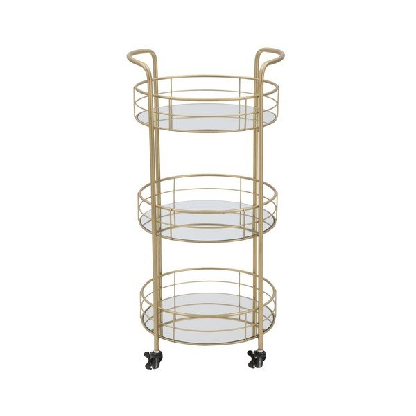 Rondo 3 szintes zsúrkocsi aranyszínű szerkezettel - Mauro Ferretti-image-2