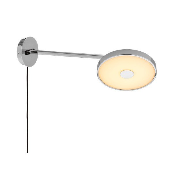 Fényes ezüstszínű konnektorhoz csatlakoztatható LED dimmelhető fali lámpa hajlítható szerkezettel ø 15 cm Asteria Wall Long – UMAGE-image-2