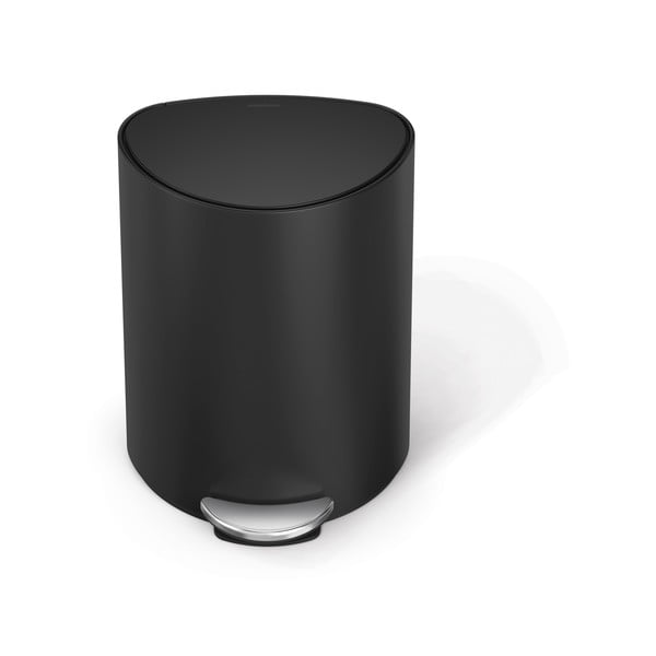 Matt fekete fém pedálos szemetes 6 l – simplehuman-image-4