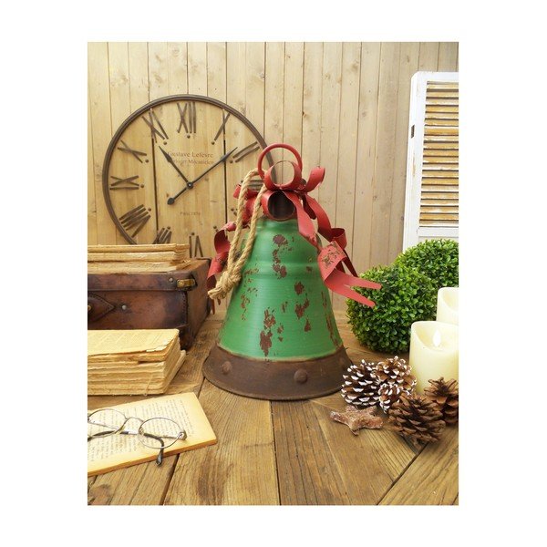Xmas 2 db-os zöld dekor harang szett, magasság 40 cm - Orchidea Milano