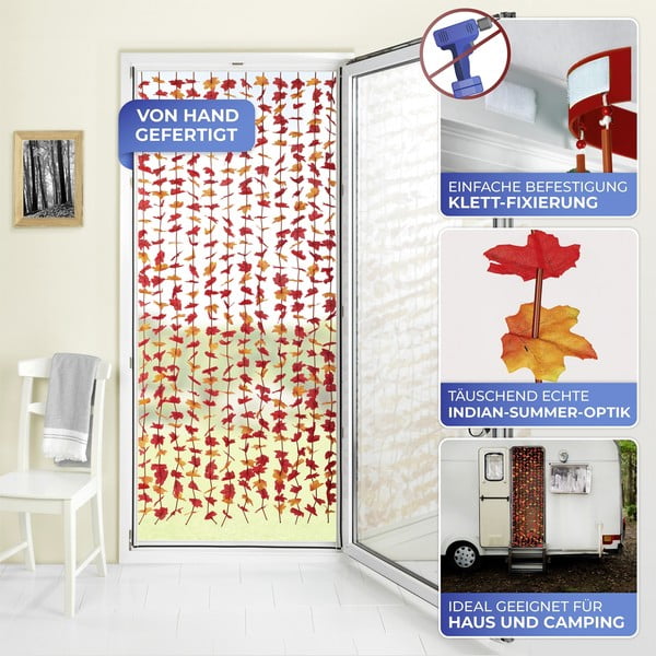 Piros függöny ajtóra 90x190 cm Indian Summer – Maximex-image-3