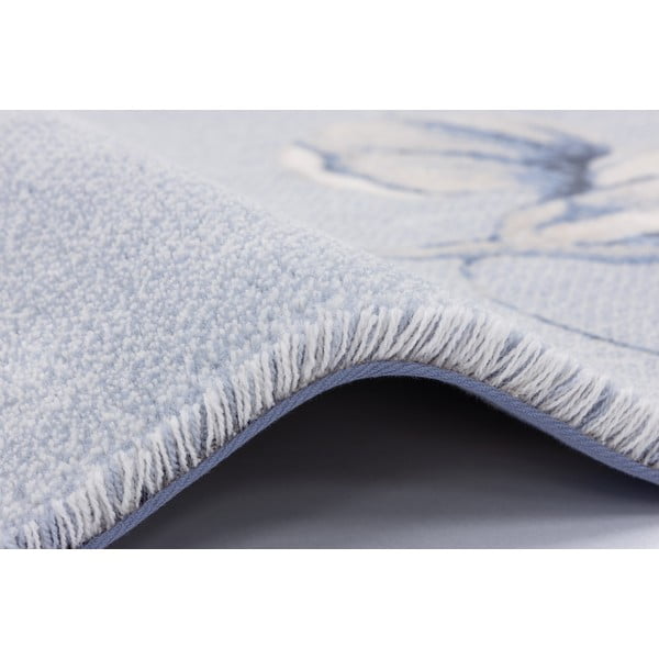 Világoskék gyapjú szőnyeg 300x400 cm Talwin – Agnella-image-3