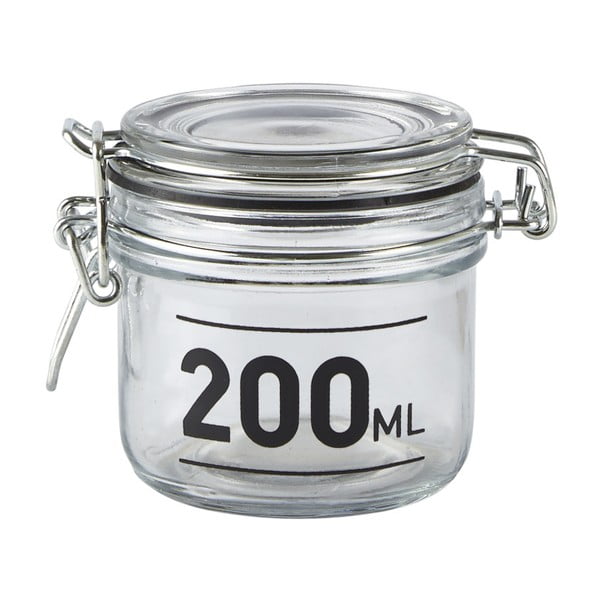 Jar üvegedény fedéllel, 200 ml - KJ Collection