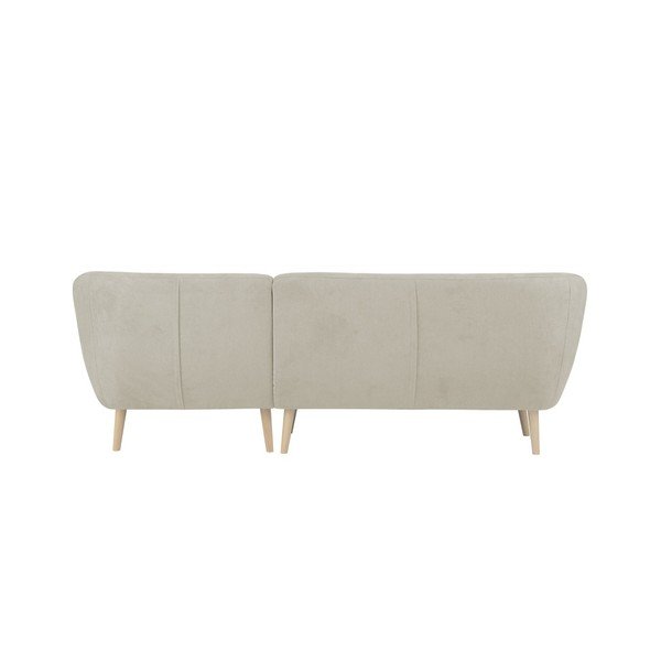 Sicile bézs színű kanapé jobboldali fekvőfotellel - Mazzini Sofas-image-1