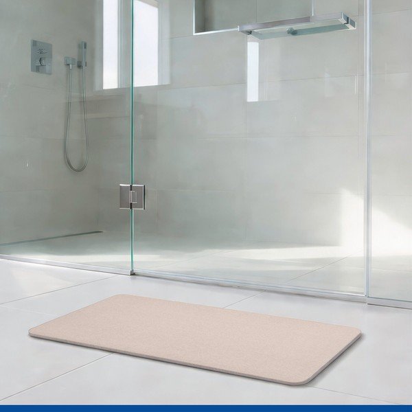 Bézs kovaföld fürdőszobai kilépő 39x60 cm Simi – Wenko-image-2