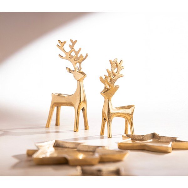 Fém karácsonyi figura (magasság 11 cm) Noelle Reindeer – Ladelle-image-3