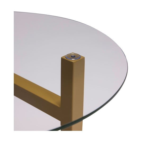 Kerek tárolóasztal üveg asztallappal ø 40 cm Elevate – Hübsch-image-4