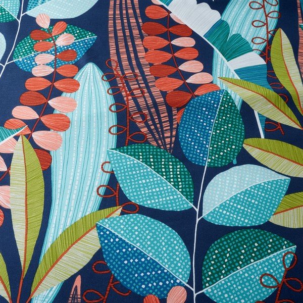 Zöld-türkiz egyszemélyes ágyneműhuzat 135x200 cm Botanical Leaves – Catherine Lansfield-image-4