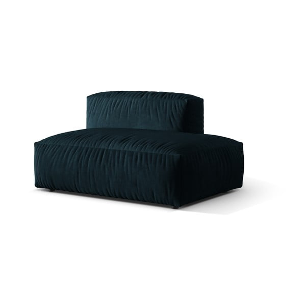 Sötétkék bársony kanapé modul (jobb oldali) Martina – Micadoni -image-1