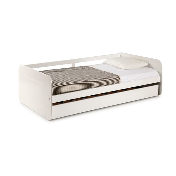 Fehér gyerekágy kihúzható pótággyal 90x190 cm Redona – Marckeric-image-3