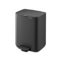 Sötétszürke acél pedálos szemetes 4 l Bo – Brabantia