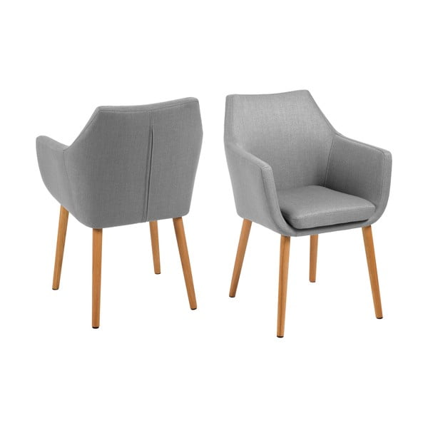 Nora világosszürke fotel - Actona-image-3