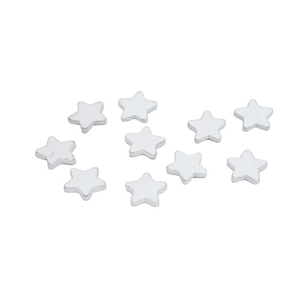 Star 10 részes fehér fa dekoráció szett - Ego Dekor