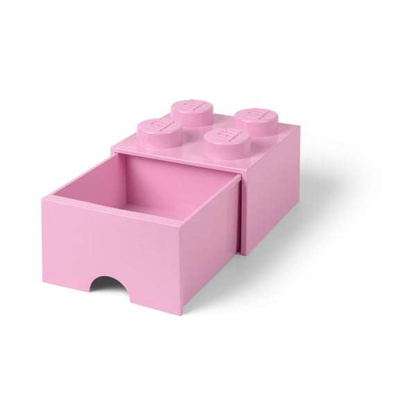 Világos rózsaszín négyszögletes tárolódoboz - LEGO®-image-3