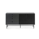 Punto fekete-kék komód, szélesség 150 cm - Teulat