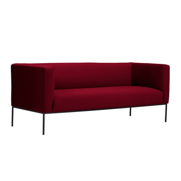 Neptune piros bársony kanapé, 195 cm - Windsor & Co Sofas-image-2
