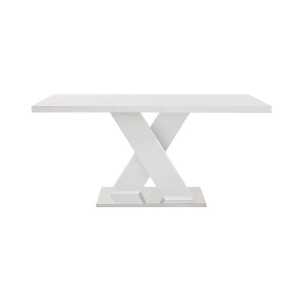 Fényes étkezőasztal 90x160 cm Camarque – Støraa-image-2