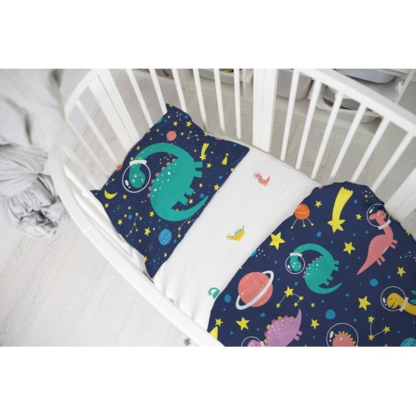 Pamut-szatén gumis gyereklepedő 120x60 cm Space Adventures - Butter Kings-image-1