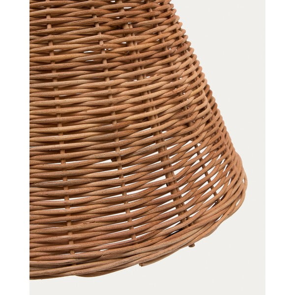 Natúr színű rattan lámpabúra ø 60 cm Calvia – Kave Home-image-2