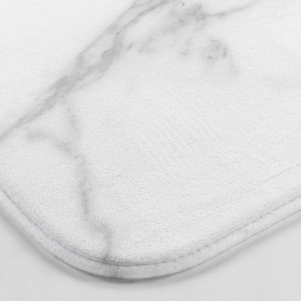 Fehér-szürke fürdőszobai kilépő WC-hez 45x45 cm Marbre – douceur d'intérieur-image-2