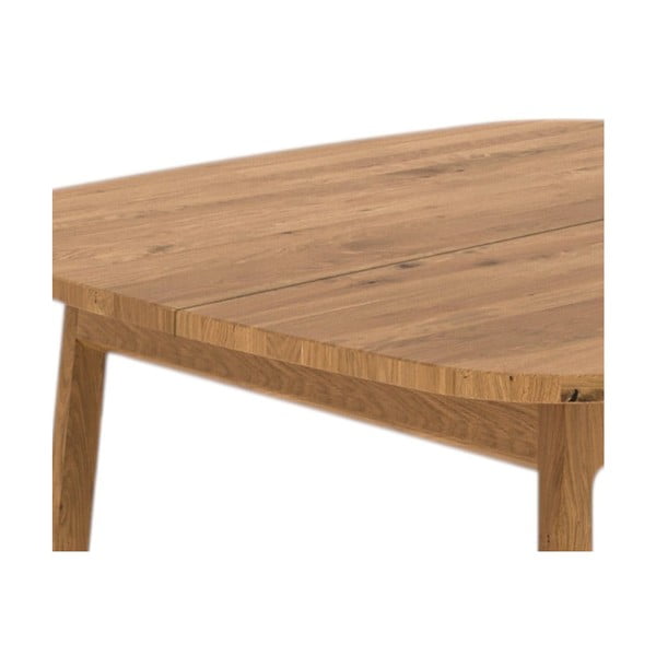 Natúr színű tölgyfa bővíthető étkezőasztal 100x120 cm Twig – The Beds-image-2
