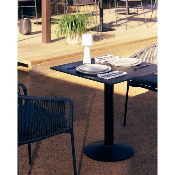 Fém kerti étkezőasztal 68x68 cm Esilda – Kave Home-image-1