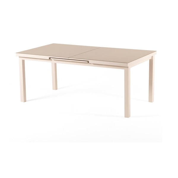 Zephyr szürke-bézs bővíthető kerti asztal, 8-10 személyre, hossz 180/240 cm - Ezeis
