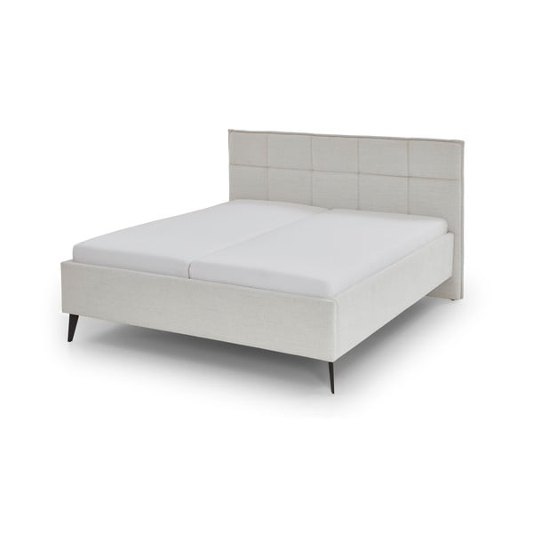 Bézs franciaágy 200x200 cm Paulo – Meise Möbel