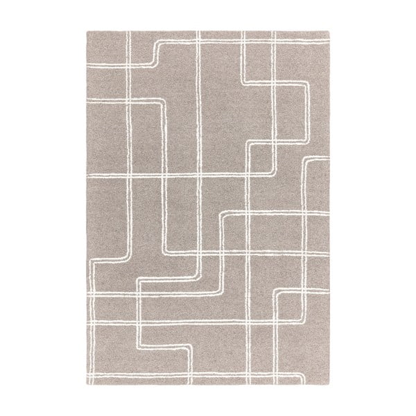 Világosszürke kézi szövésű gyapjú szőnyeg 160x230 cm Ada – Asiatic Carpets