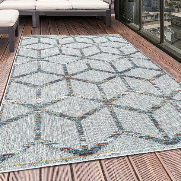 Világosszürke kültéri futószőnyeg 80x250 cm Bahama – Ayyildiz Carpets-image-1