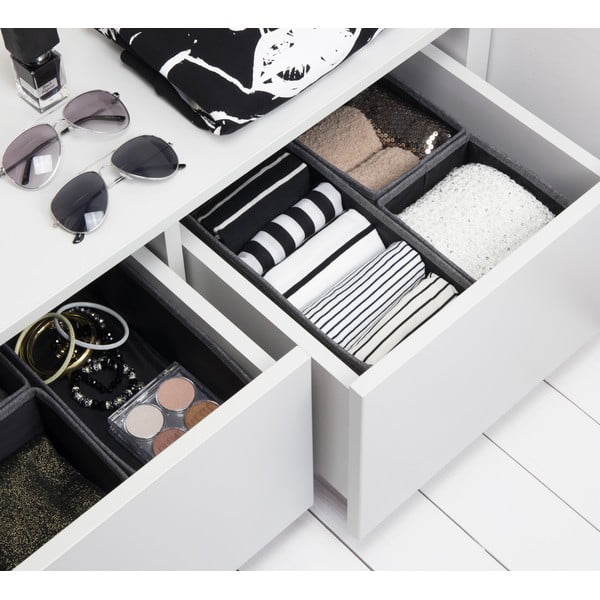 Drawer 3 db-os szürke rendszerező szett - Bigso Box of Sweden-image-1
