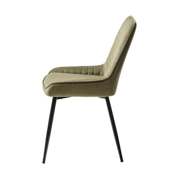 Zöld bársony étkezőszék Milton – Unique Furniture-image-3