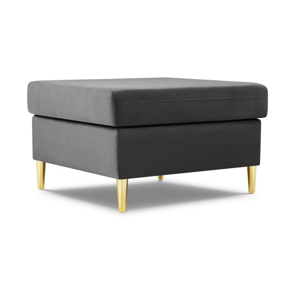 Világosszürke bársony lábtartó Kyoto – Cosmopolitan Design-image-1