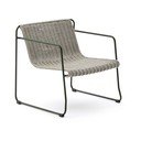 Szürkészöld fém kerti fotel Maurina – Kave Home