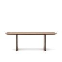 Barna étkezőasztal diófa dekorral 100x240 cm Litto – Kave Home