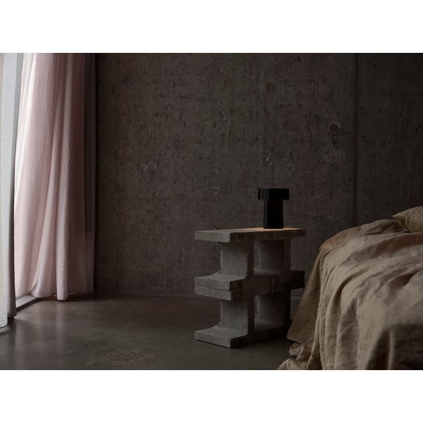 Fekete műanyag LED asztali lámpa (magasság 18 cm) Oblong – Zone-image-1