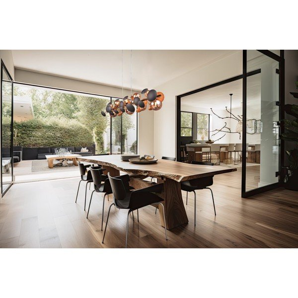 Szürke-aranyszínű függőlámpa üveg búrával Bubble – Trio Select-image-1