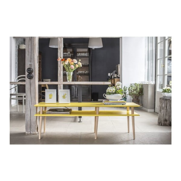 Mungo fehér dohányzóasztal, hosszúság 119 cm - Ragaba-image-1