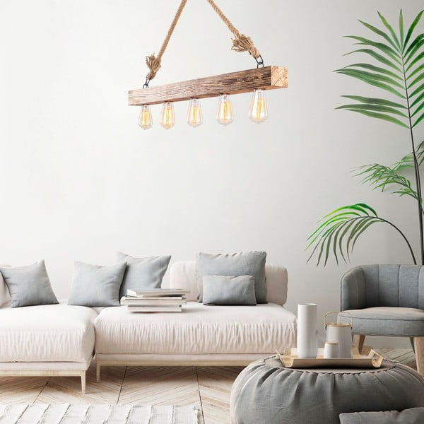 Natúr színű függőlámpa Erebos – Opviq lights-image-1