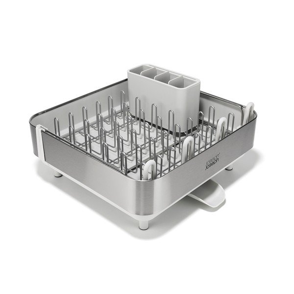 Ezüstszínű állítható műanyag edényszárító 35,5x38 cm Extend Steel Plus – Joseph Joseph