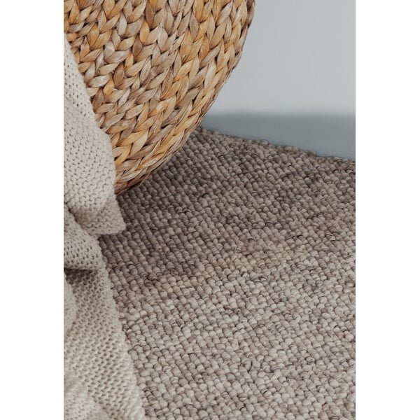 Szürke-krémszínű mosható futószőnyeg 80x240 cm Rocco Dark Cream – Elle Decoration-image-4