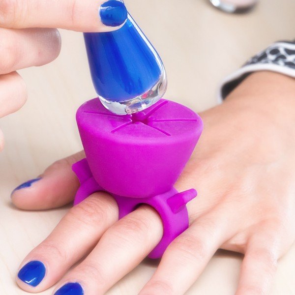 Home Nail Salon lila körömlakk tartó - InnovaGoods-image-4